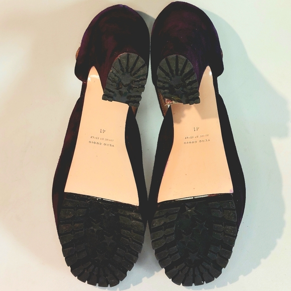 RED Valentino eggplant suede mary-jane platform pumps, EU41/10, new w/ flaws - Picture 13 of 15